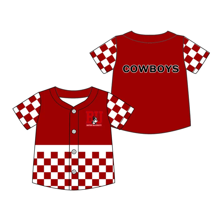 baby boy custom team design short sleeve t-shirt top