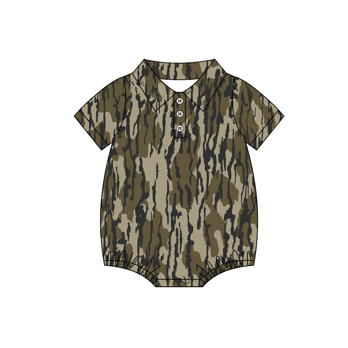 Toddle baby boy camouflage short sleeve tshirt romper