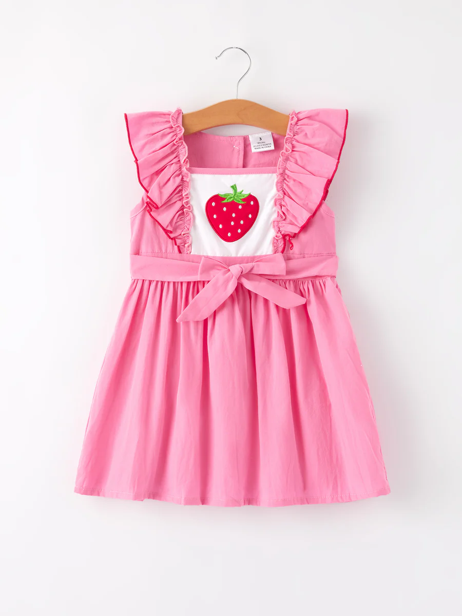 baby girl strawberry dress