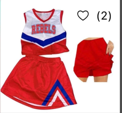 baby girls cheer skirt 2pcs outfit