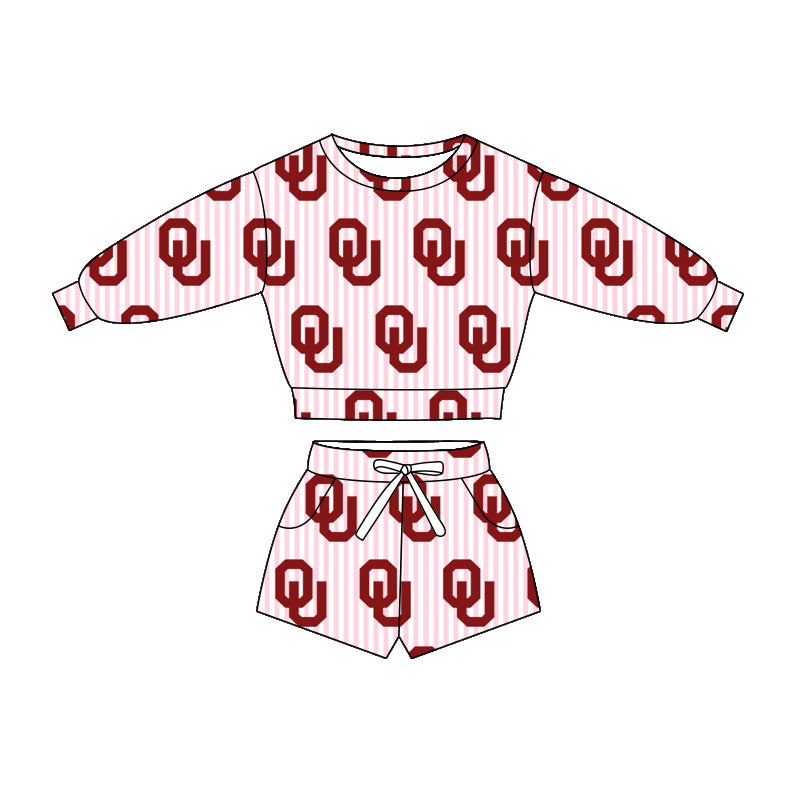 baby girls team design long sleeve spring fall clothing set