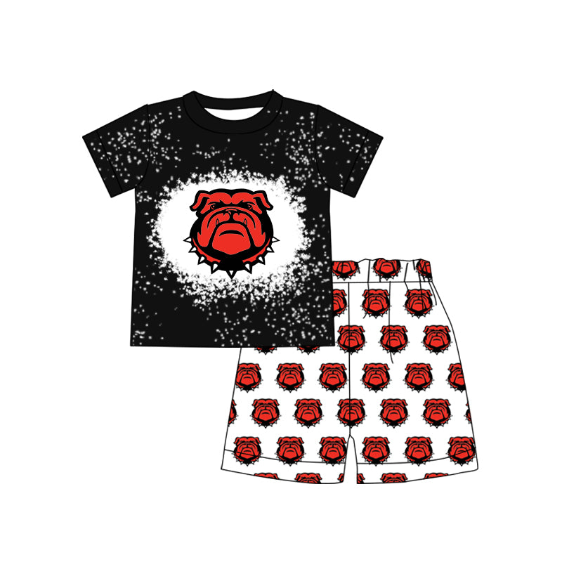 baby boy custom bulldog design clothes