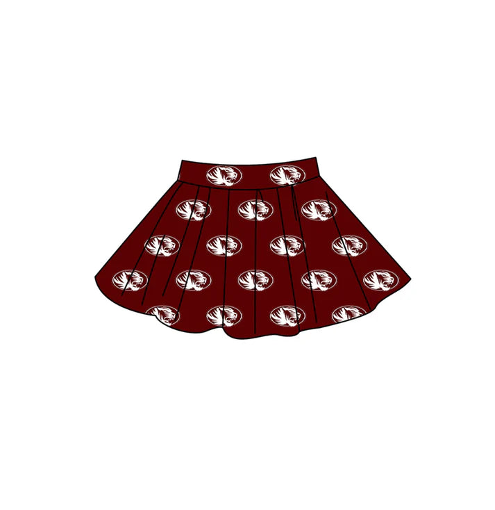 Girls custom team design summer skort