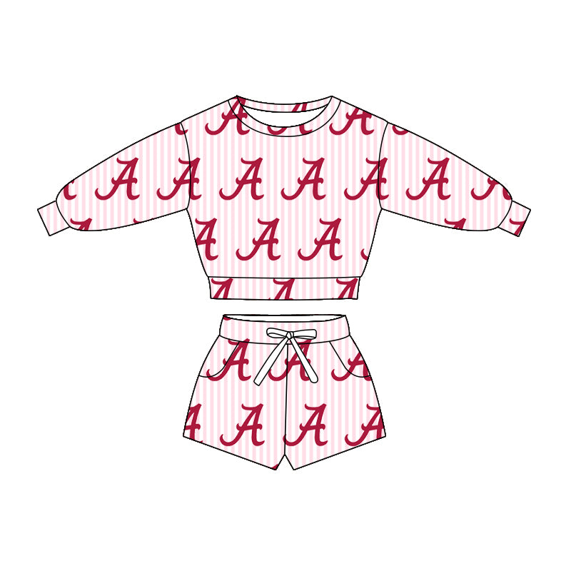 baby girls team design long sleeve spring fall clothing set