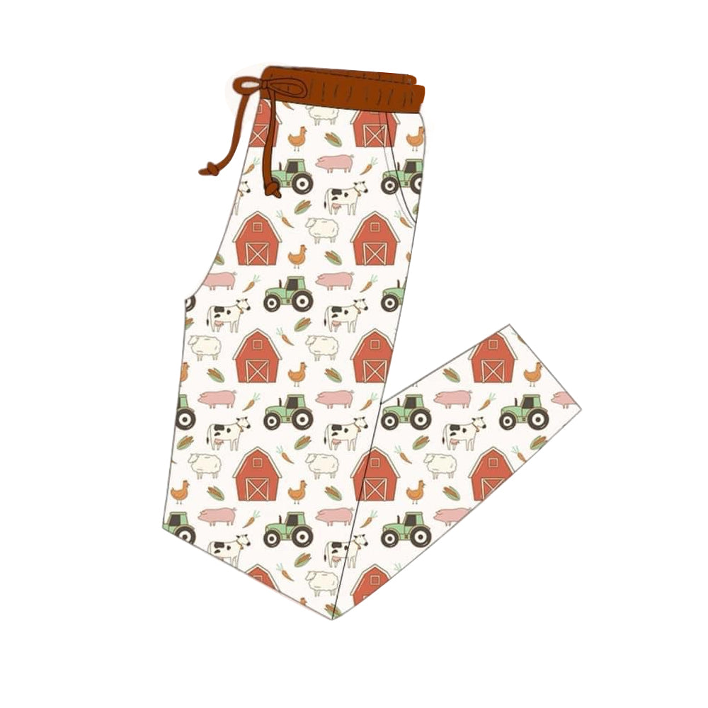 adult farm animal long pants