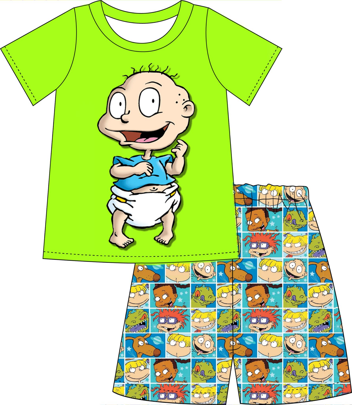 baby boy wholesale cartoon clothing set