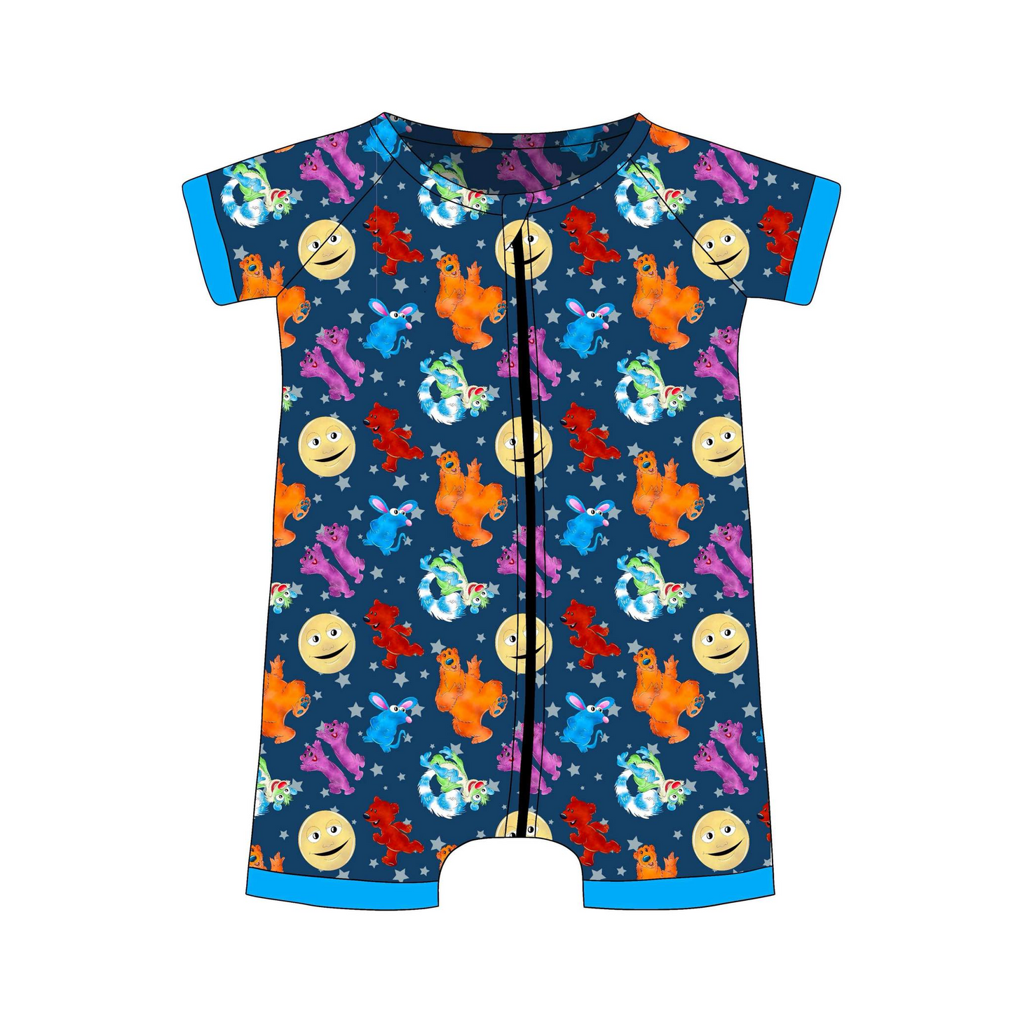 baby girls cartoon design romper