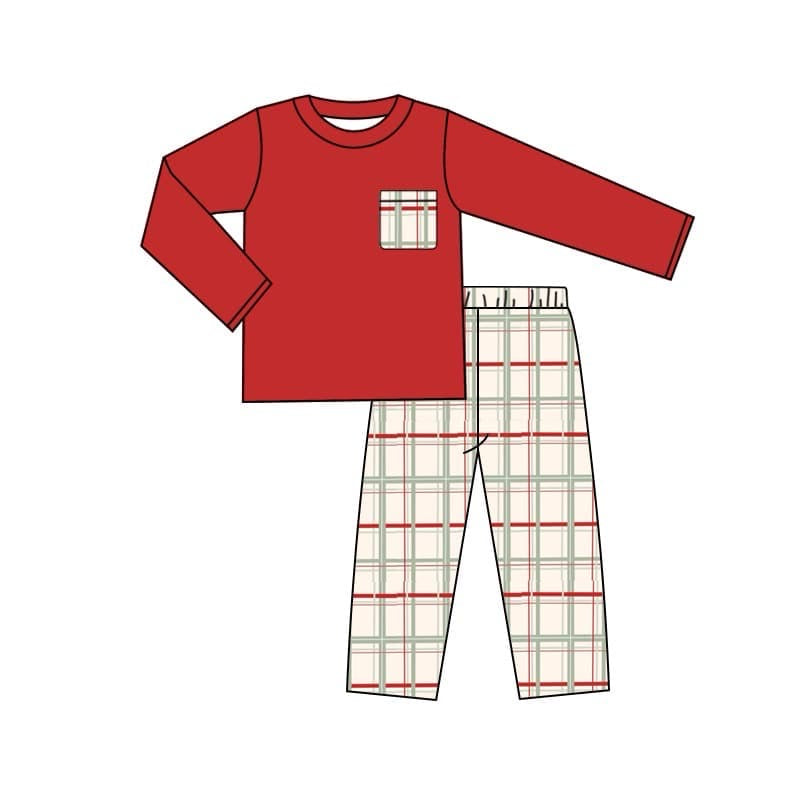 baby boy Christmas design 2pcs outfit