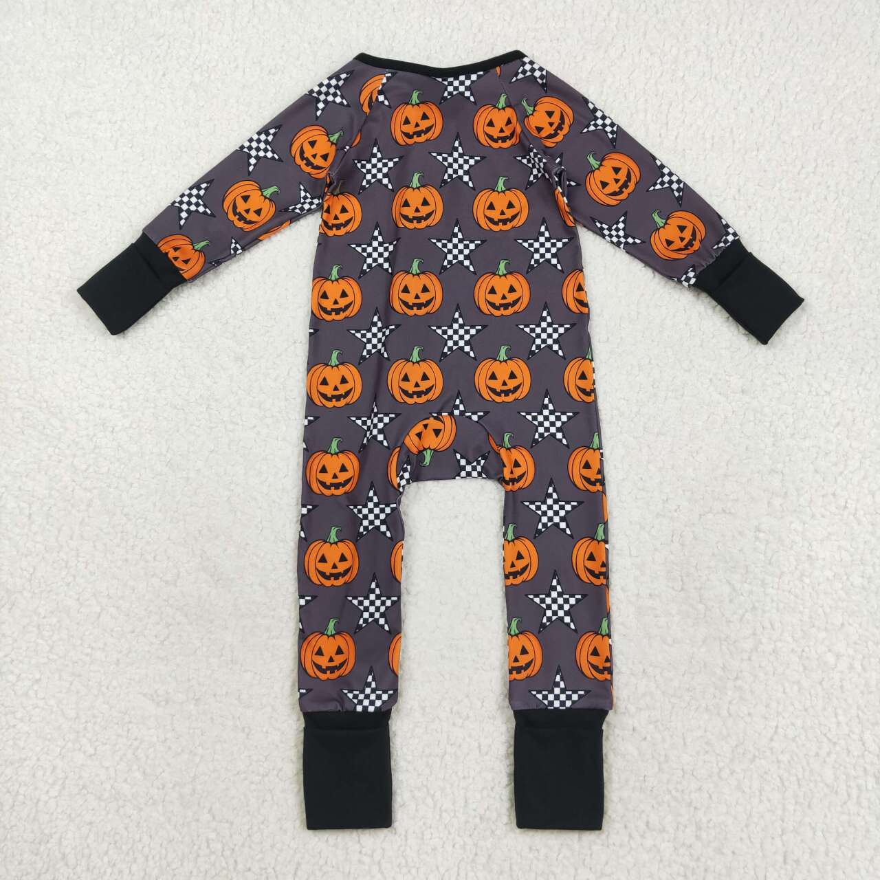 Halloween pumpkins kids long sleeve romper