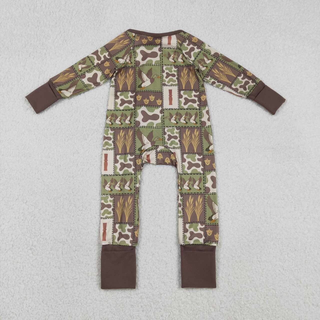 Toddle baby boy mallard duck camo romper