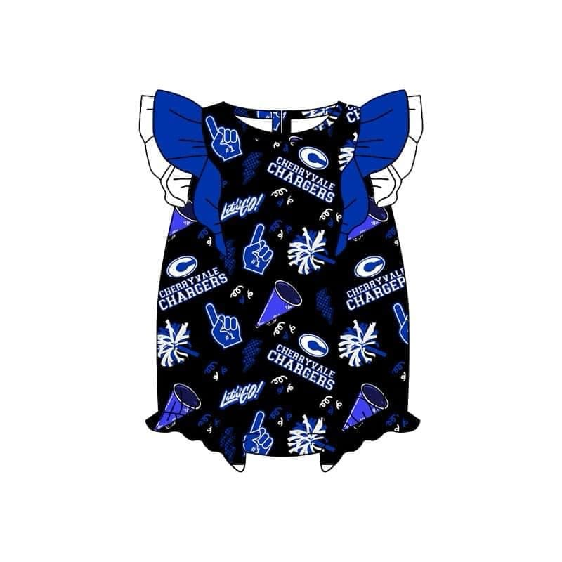 Team design toddle baby girl summer romper