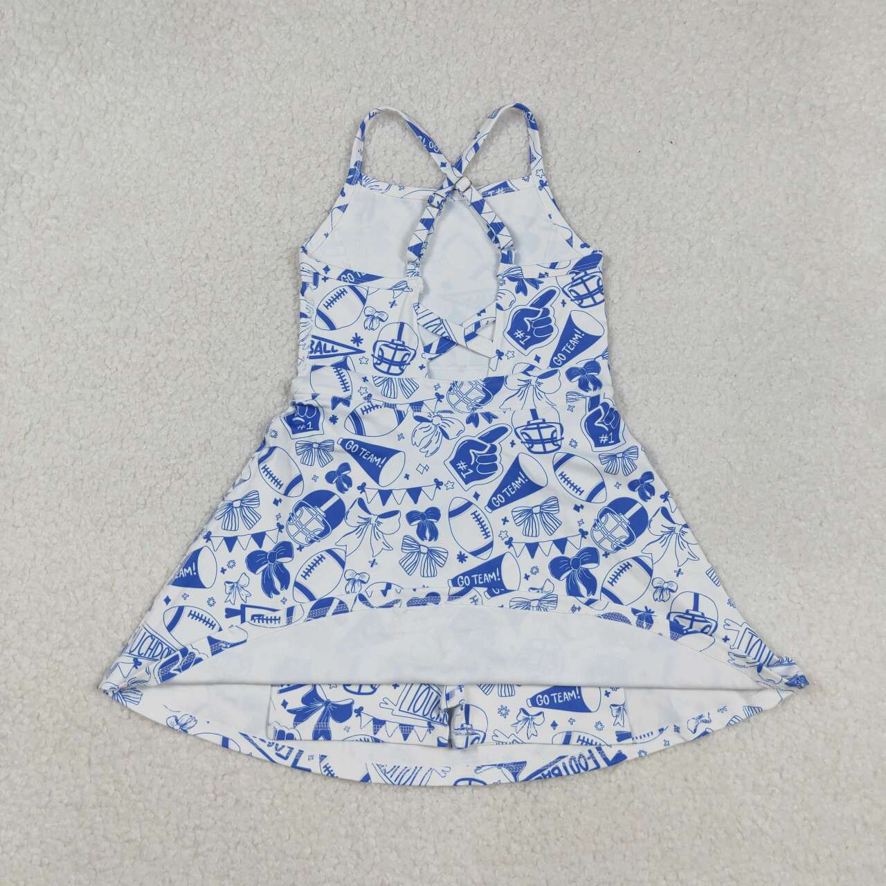 Baby girls custom team active wear athletic summer yoga dress