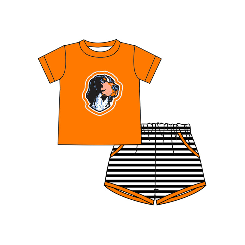 Custom uk team top matching shorts boy summer outfit