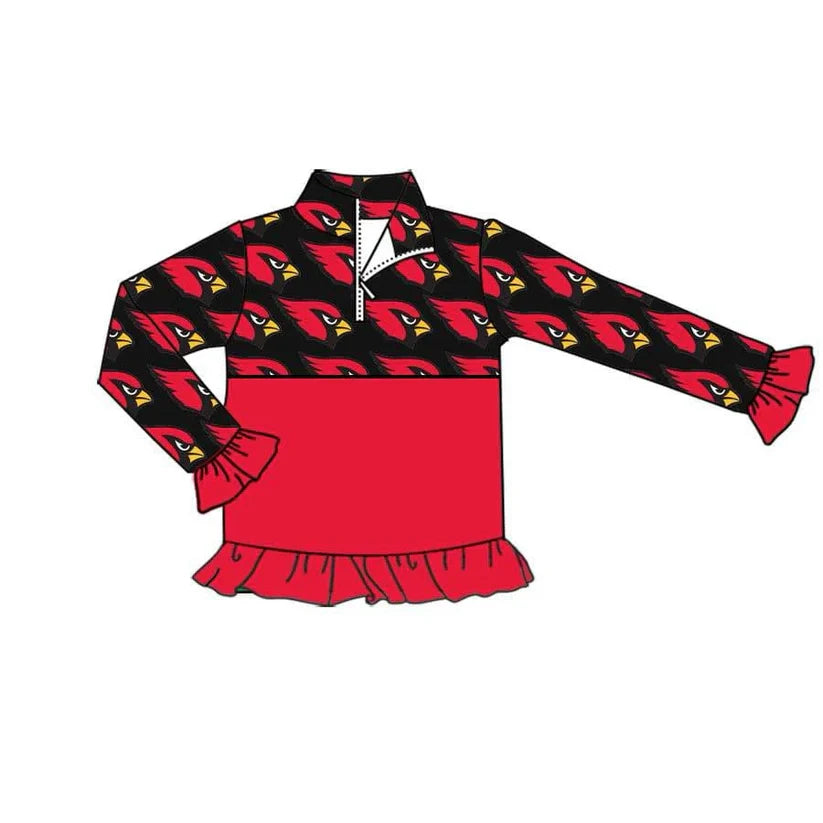 Kids custom team long sleeve pullover t- shirt