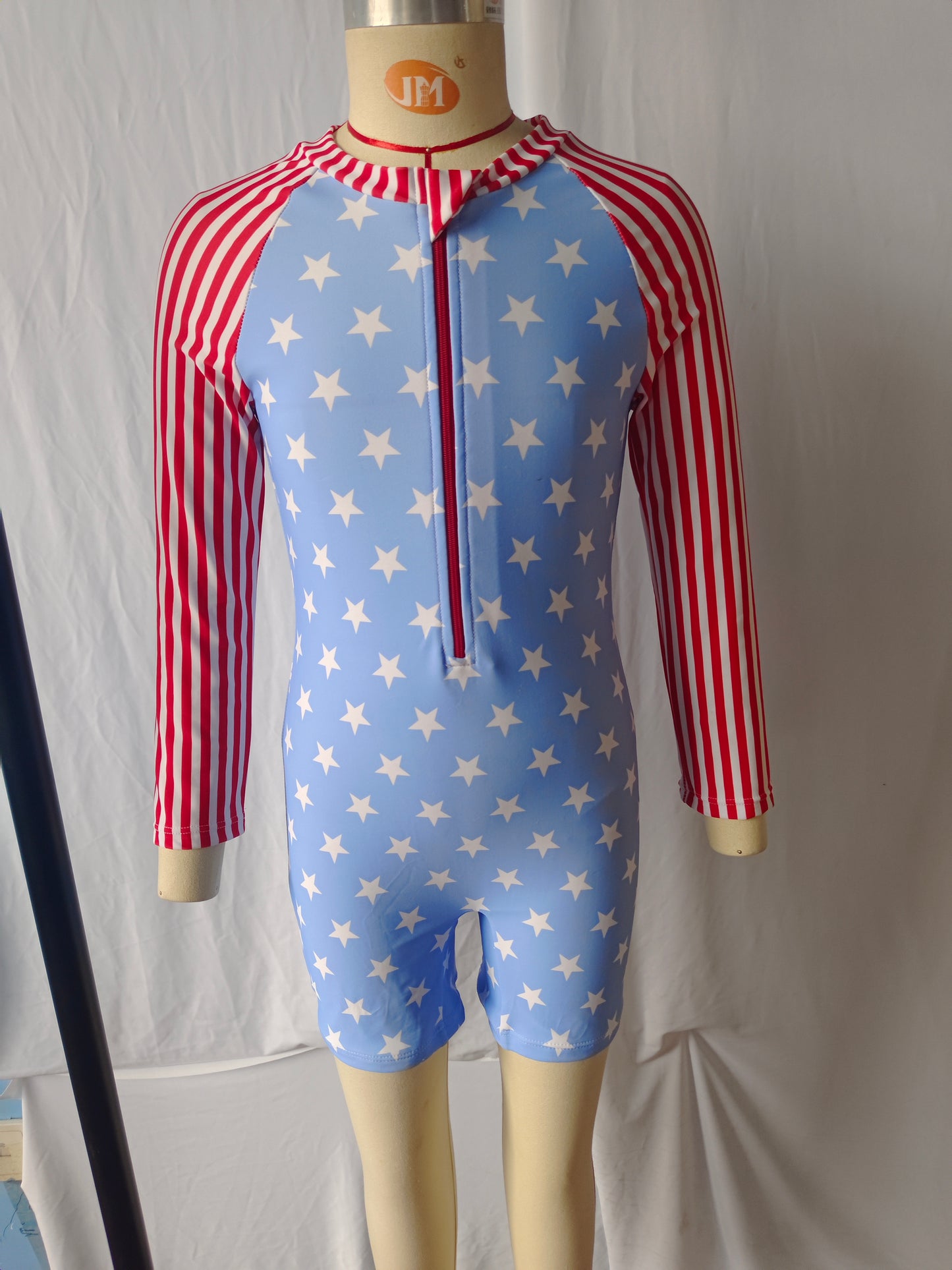 July 4th red star american bathing suit preorder