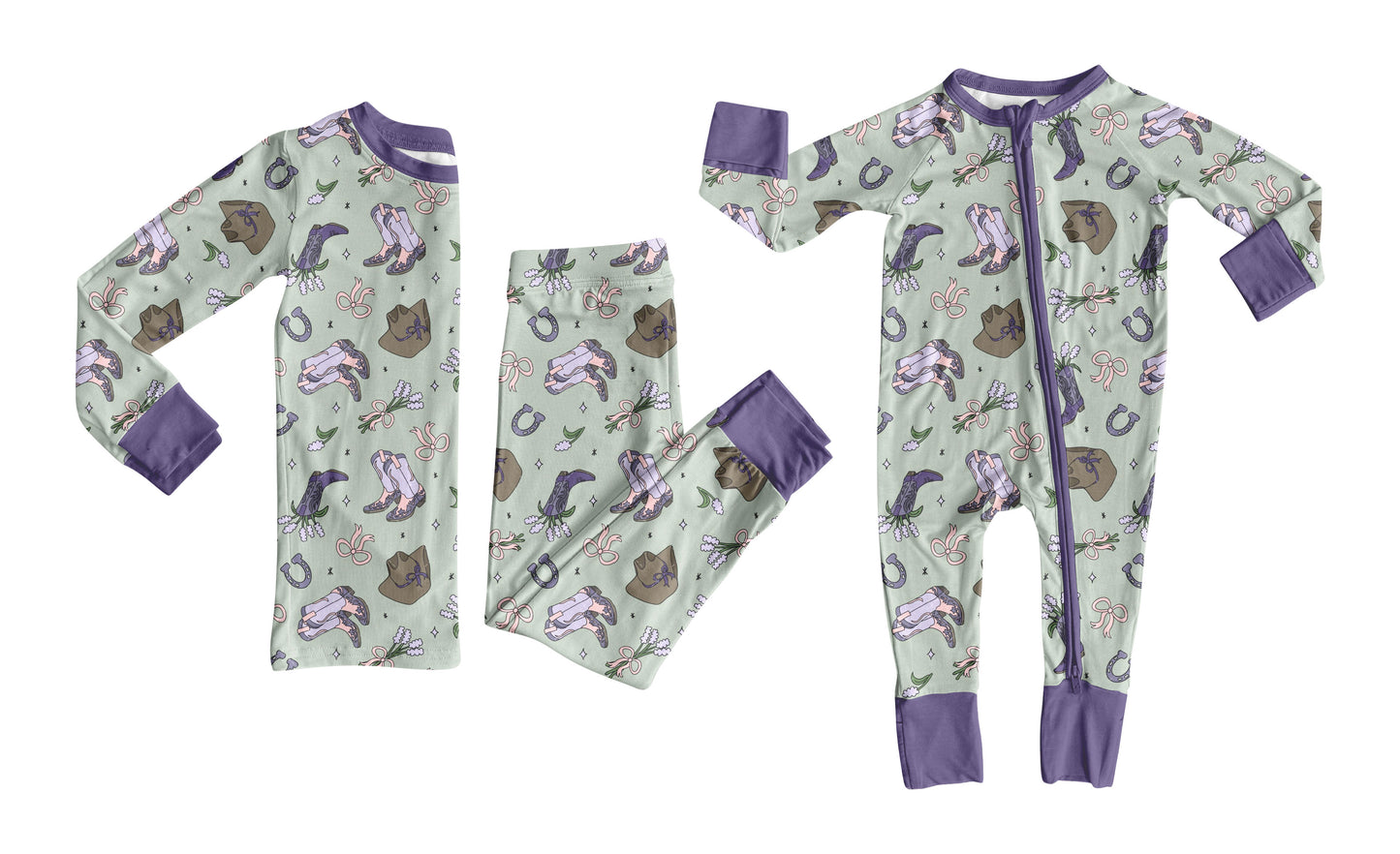 Toddle kids western design matching outfit wholesale baby clothes