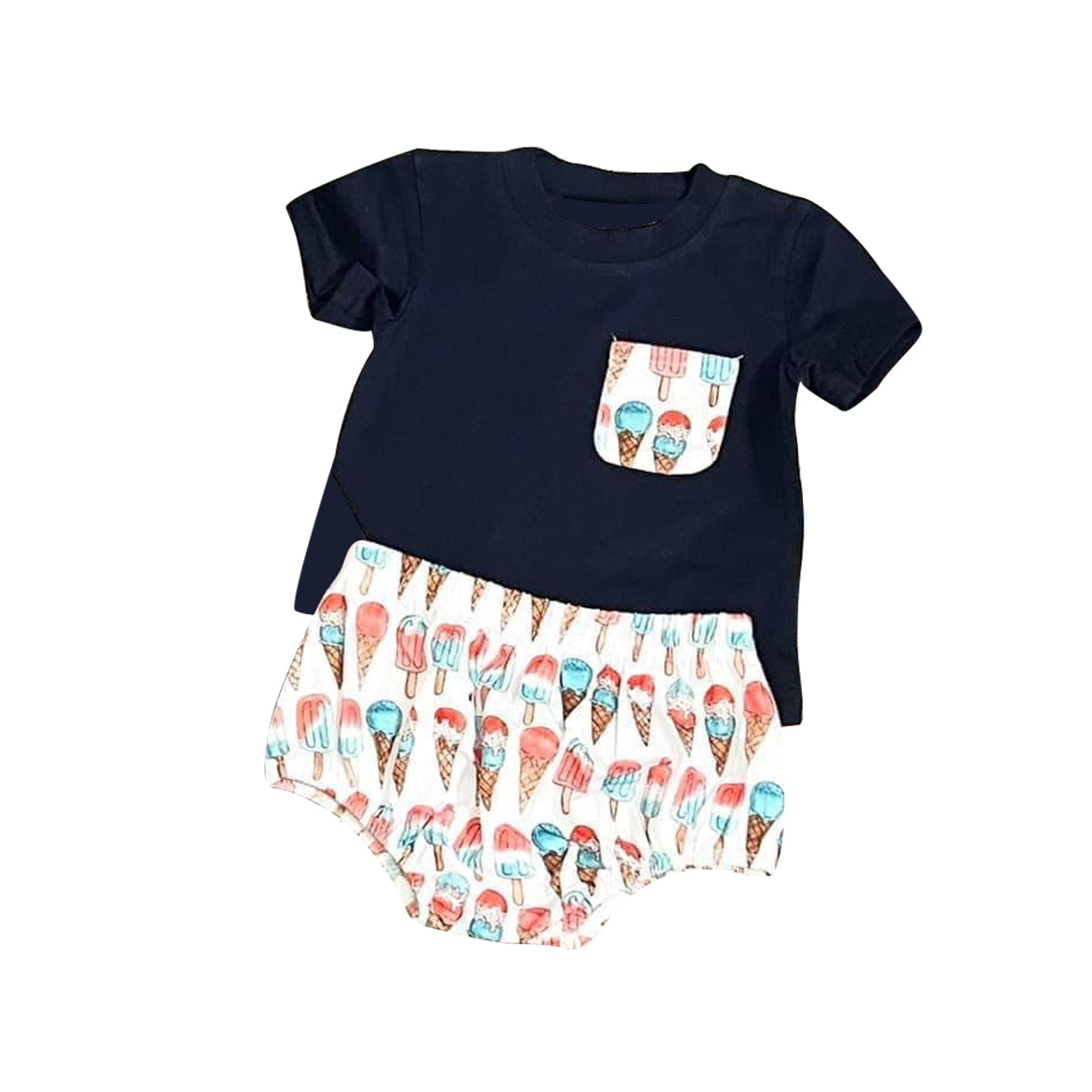 baby girl popsicle summer bummies set