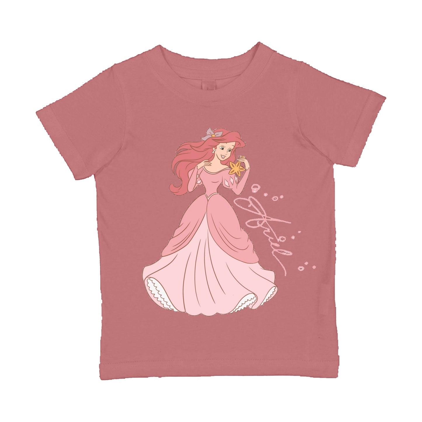 Kids short sleeve princess shirt