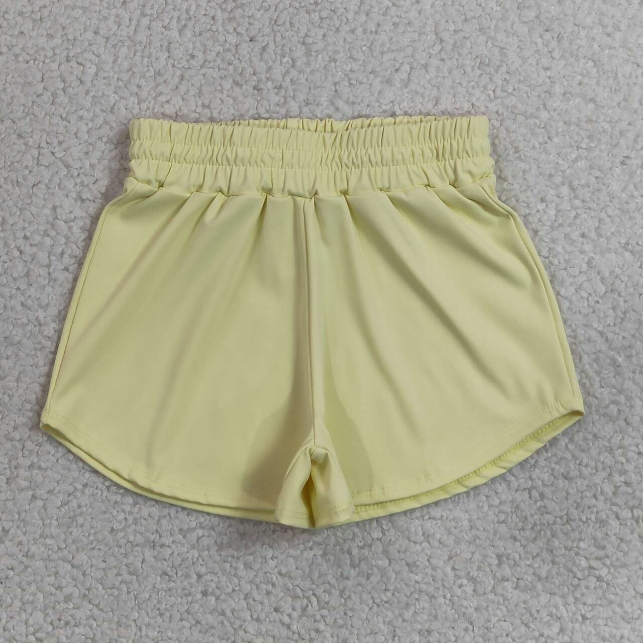 Toddle baby girls yellow color summer yoga shorts
