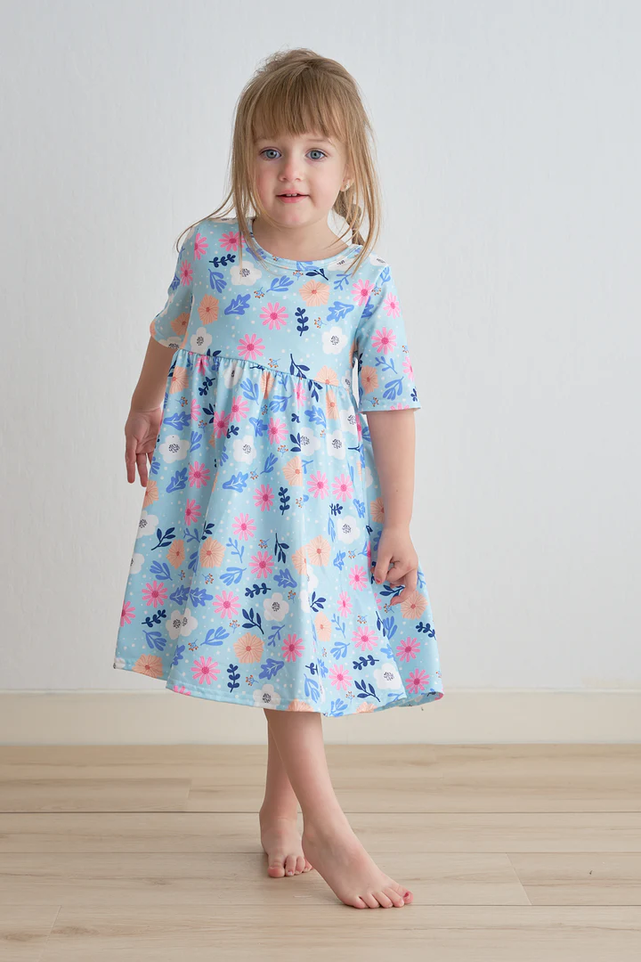 infnat toddle girls floral boutique summer dress