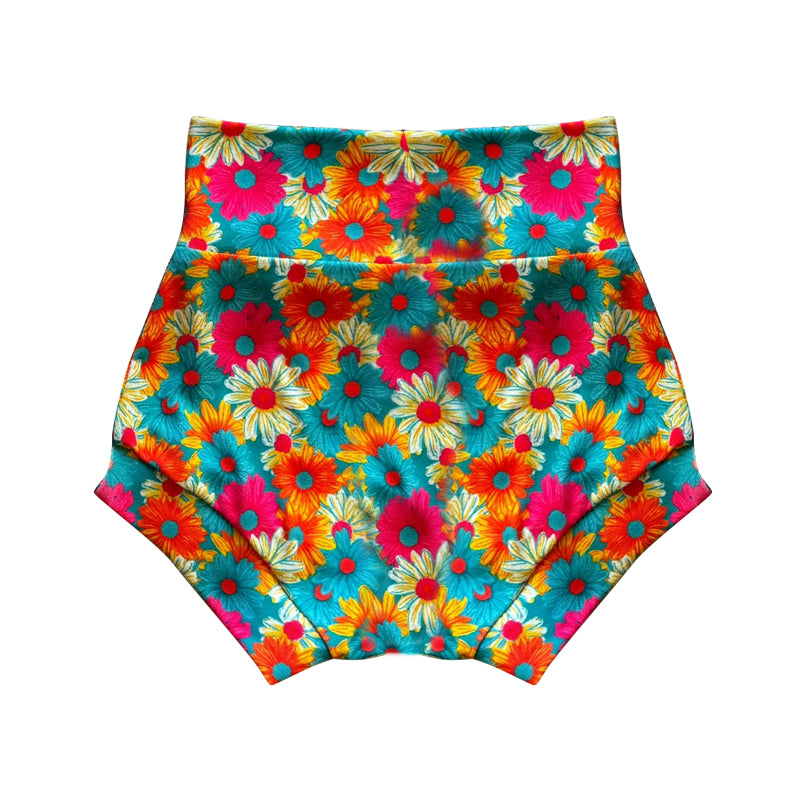 toddle girls flower print bummies