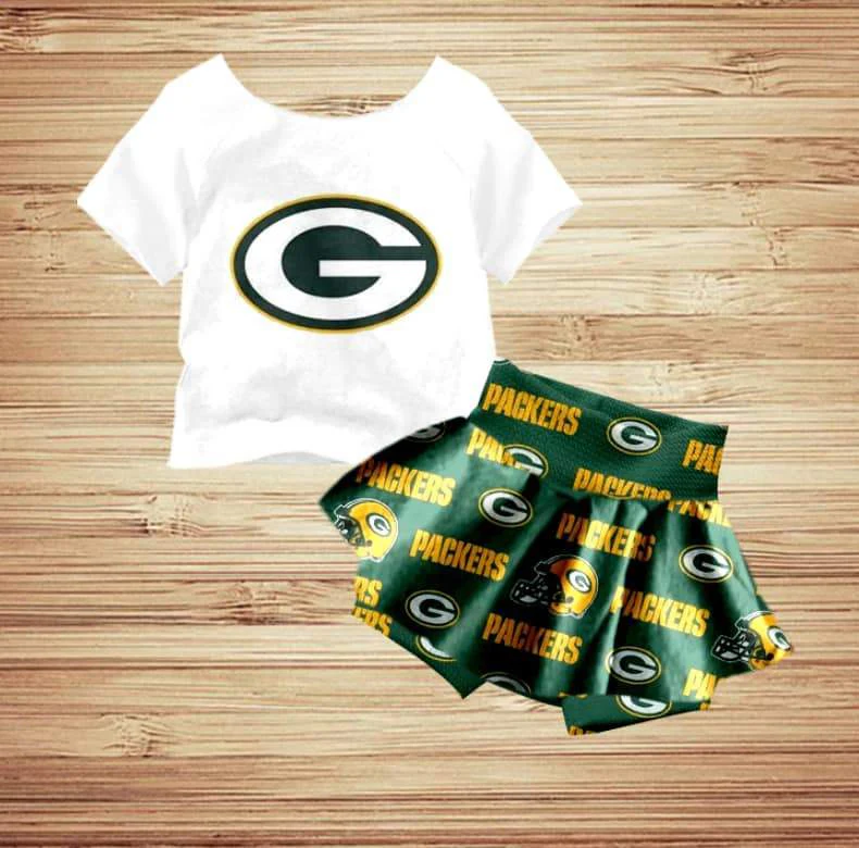 toddle girls cheer team skirt set