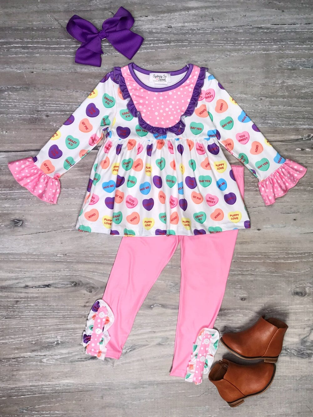 xoxo valentines day clothing set