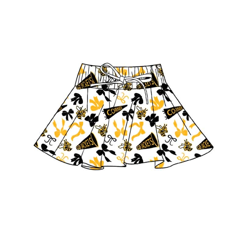 Girls custom design summer yoga skirts for Ara