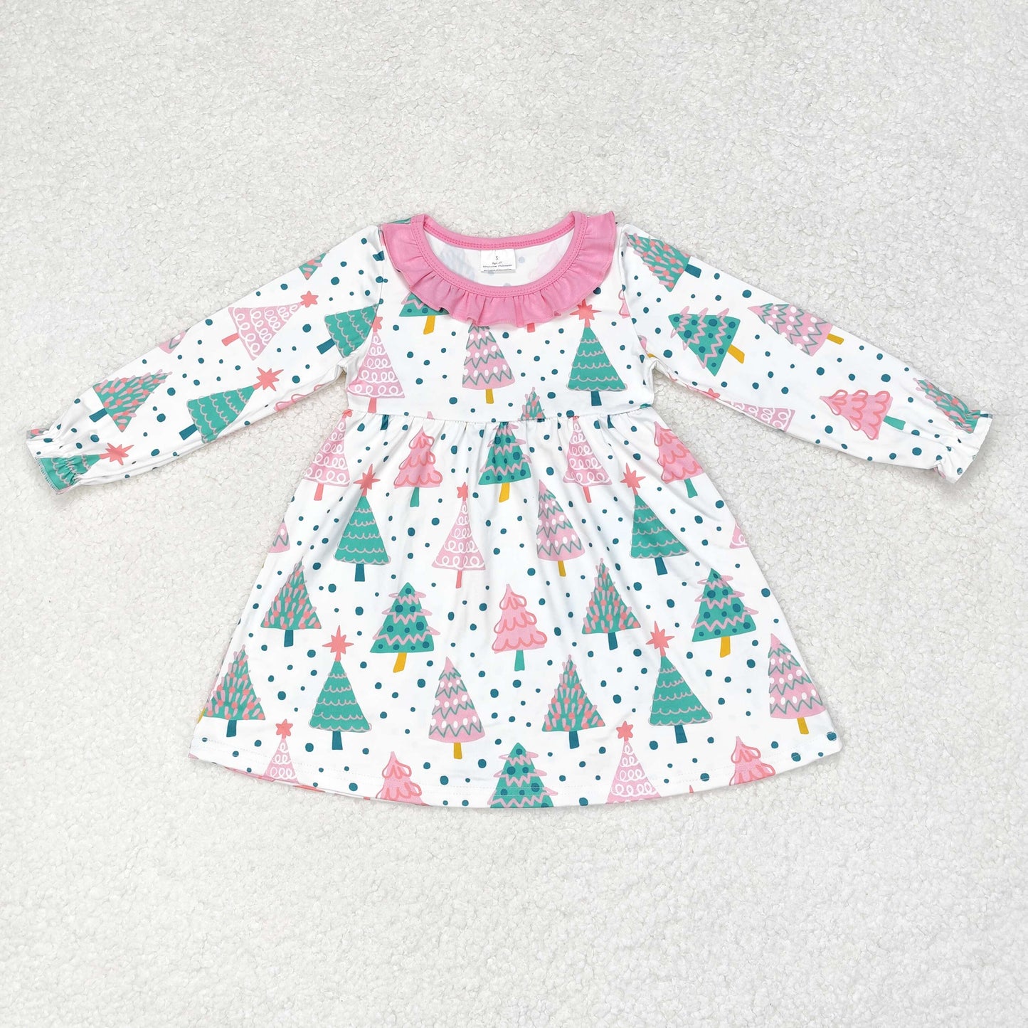 wholesale girls christmas tree fall winter dress