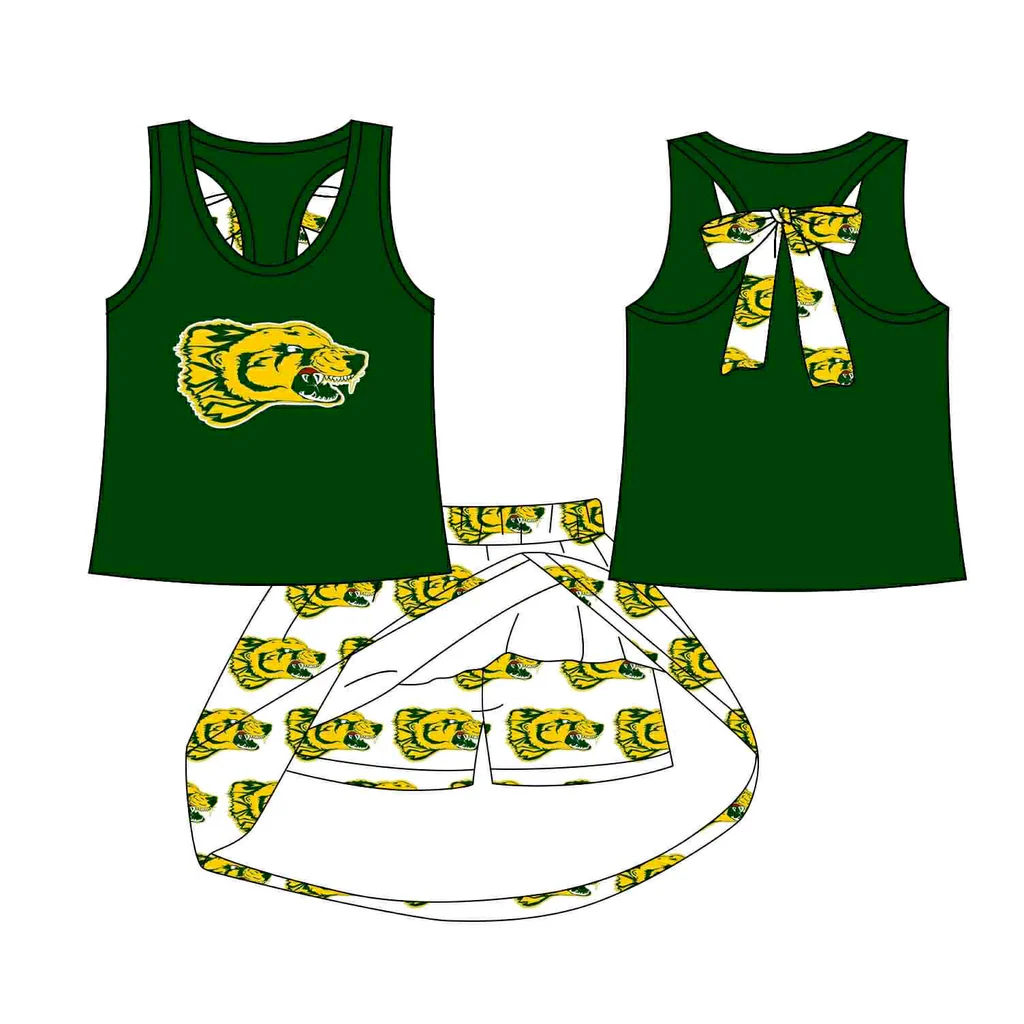 Baby girls custom team cheer outfit add shorts