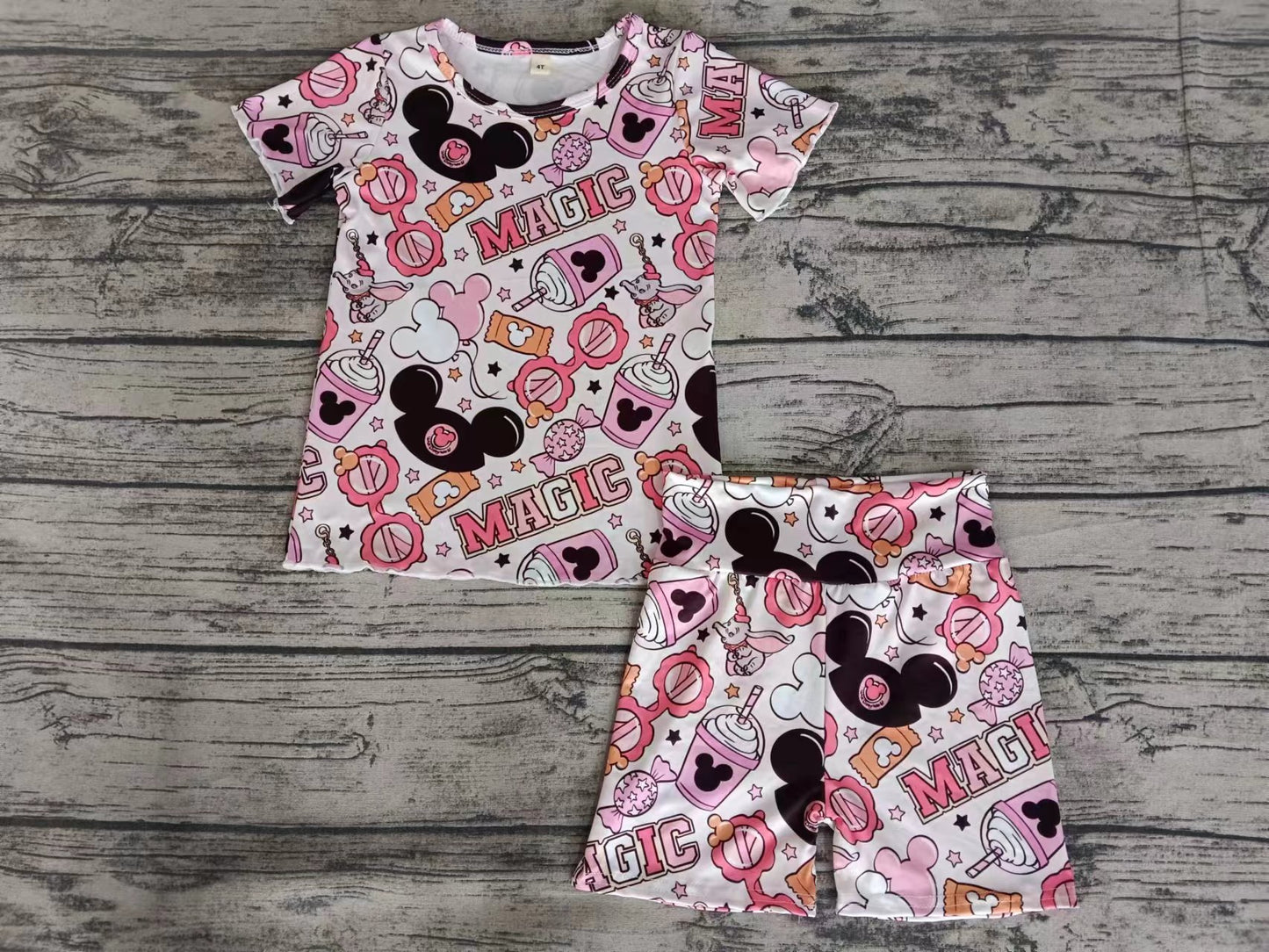 baby girls cartoon clothing set