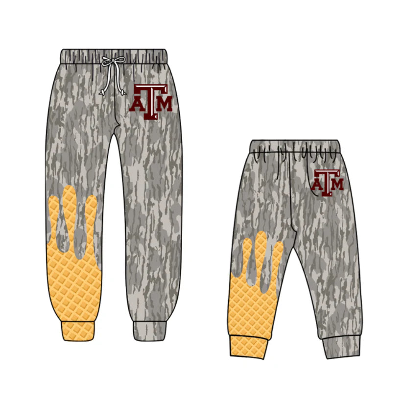 Adult and kids custom team matching legging pants