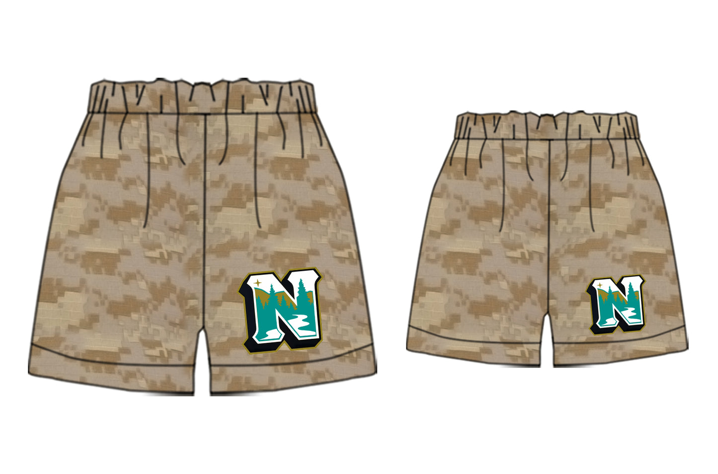 Adult kids family design custom team summer shorts