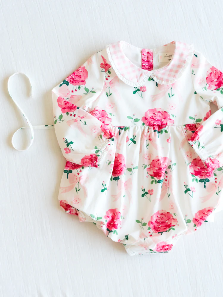 infant toddle girls floral romper