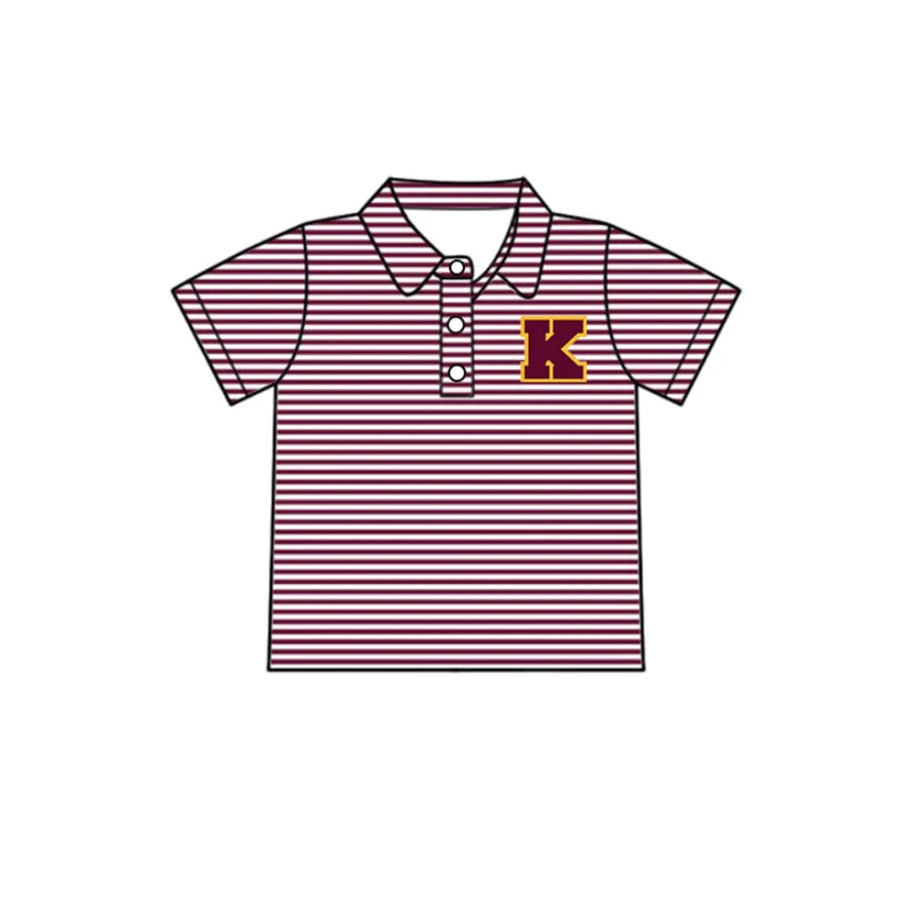 Kids short sleeve custom team polo shirt