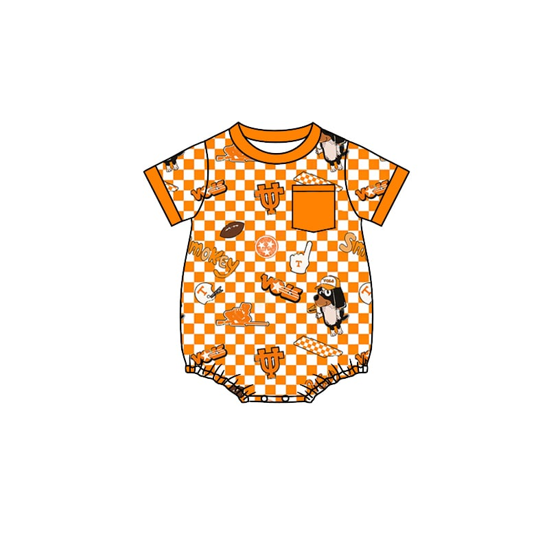 baby boy custom team design romper
