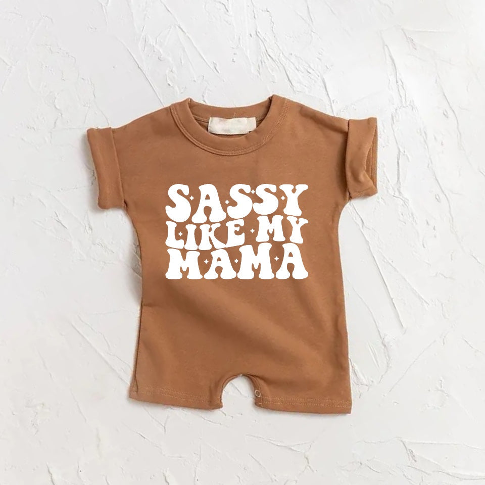 Sassy like my Mama kids short sleeve romper