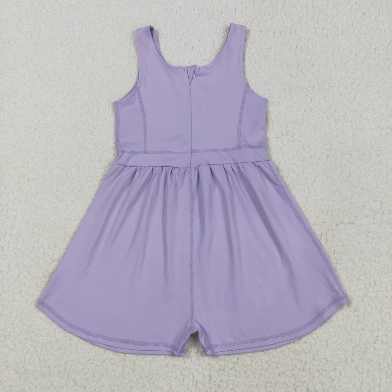 Baby girls lavender yoga active wear jumpsuit