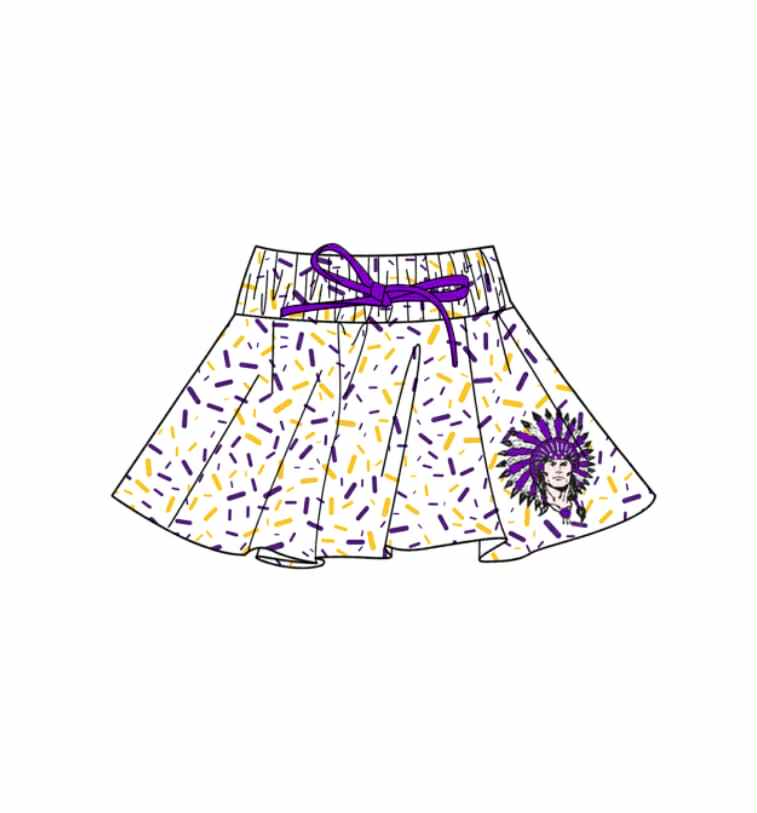 toddle baby custom team skort