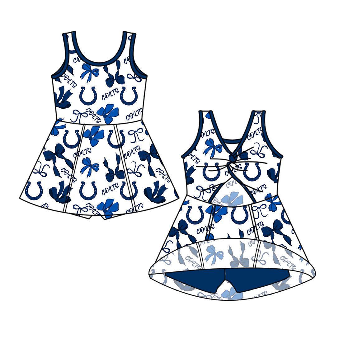 Toddle girls wholesale custom team design dress