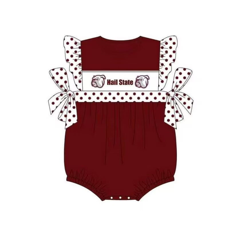 Team design toddle baby girl summer romper