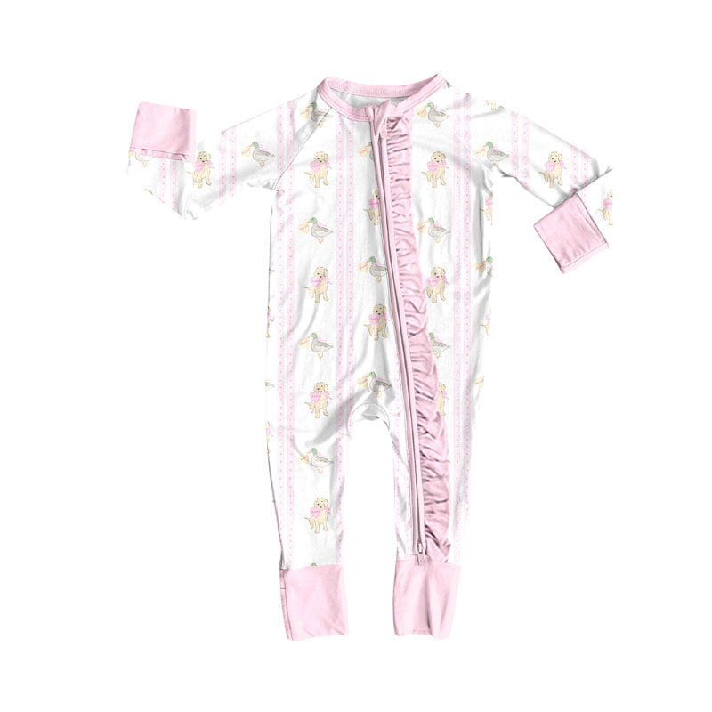 Toddle baby Valentines dog romper wholesale factory price