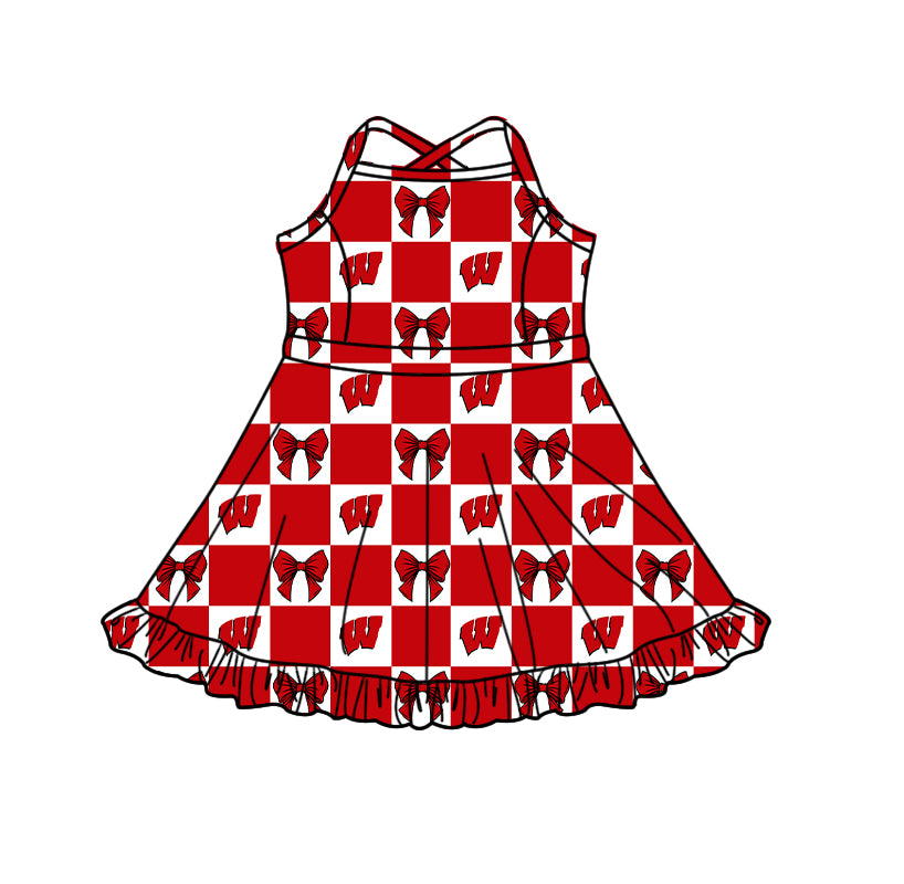 Toddle girls wholesale custom team design yoga dress