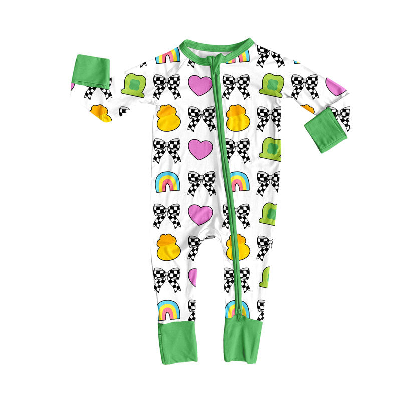 Saint Patrick's Day toddle baby long sleeve romper