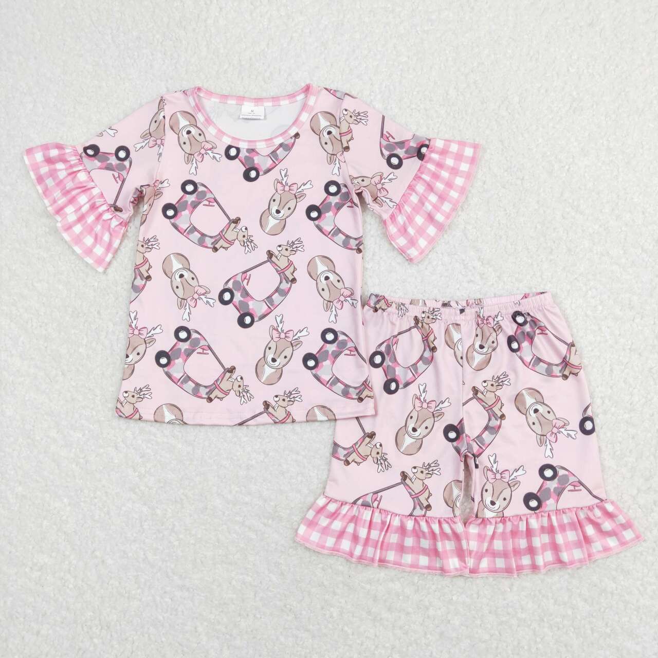 baby girl reindeer clothing set