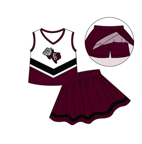Baby girls custom team cheer outfit add shorts