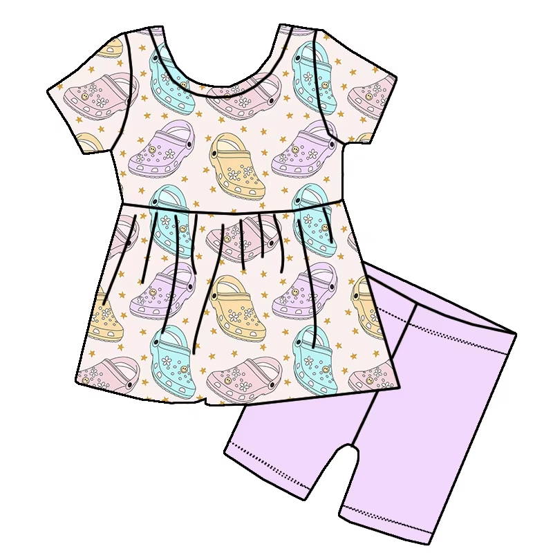 toddle girls short sleeve summer outfit