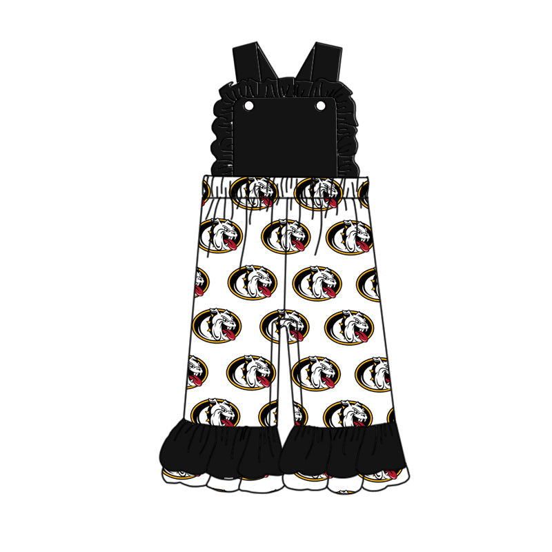 baby girls team dog wide leg jumpsuit