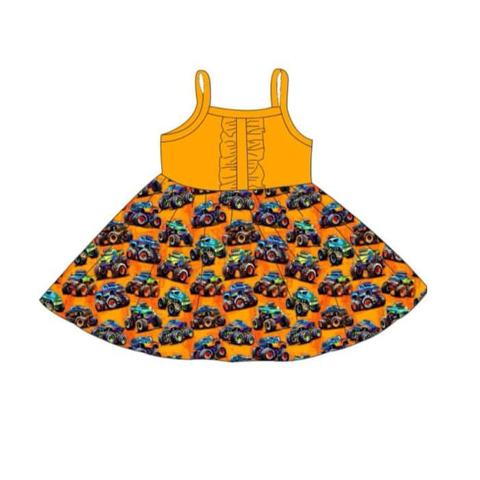 Baby girl construction dress