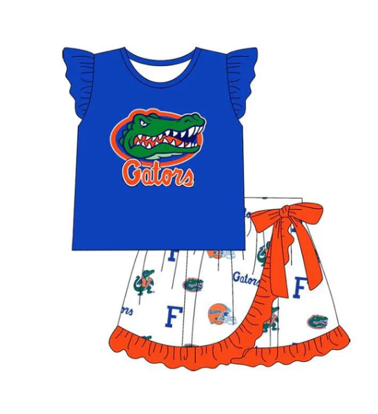 toddle girls cheer team skirt set